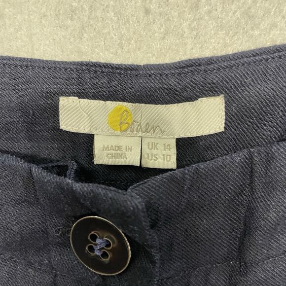 Boden Women's Linen Shorts US Size 10 Navy Blue - Picture 5 of 6